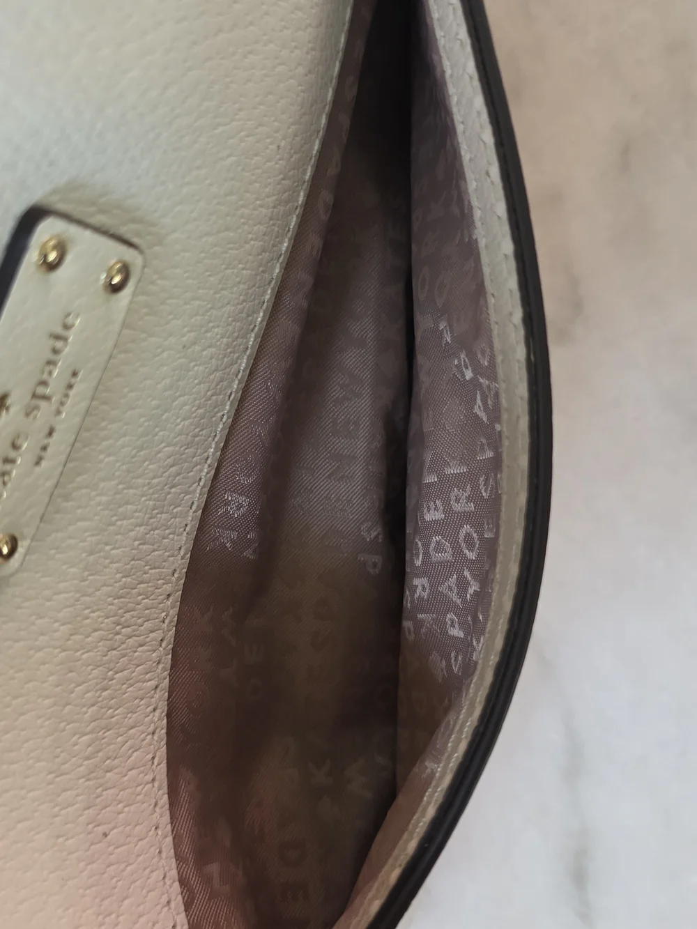 Kate Spade New York Grove Street Millie Colorblock Crossbody Cream Tan